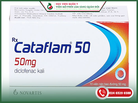 Cataflam được sử dụng trong trường hợp đau sau khi kinh không?
